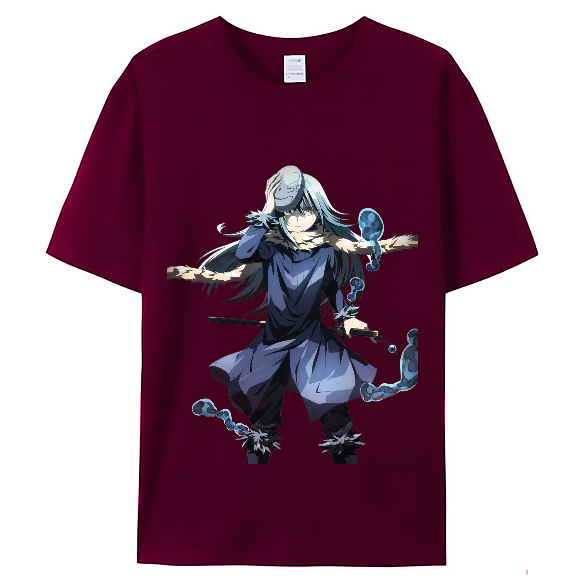 （画像用） 転スラ Regarding Reincarnated to Slime レディースカジュアルプリントTシャツ（綿100％）